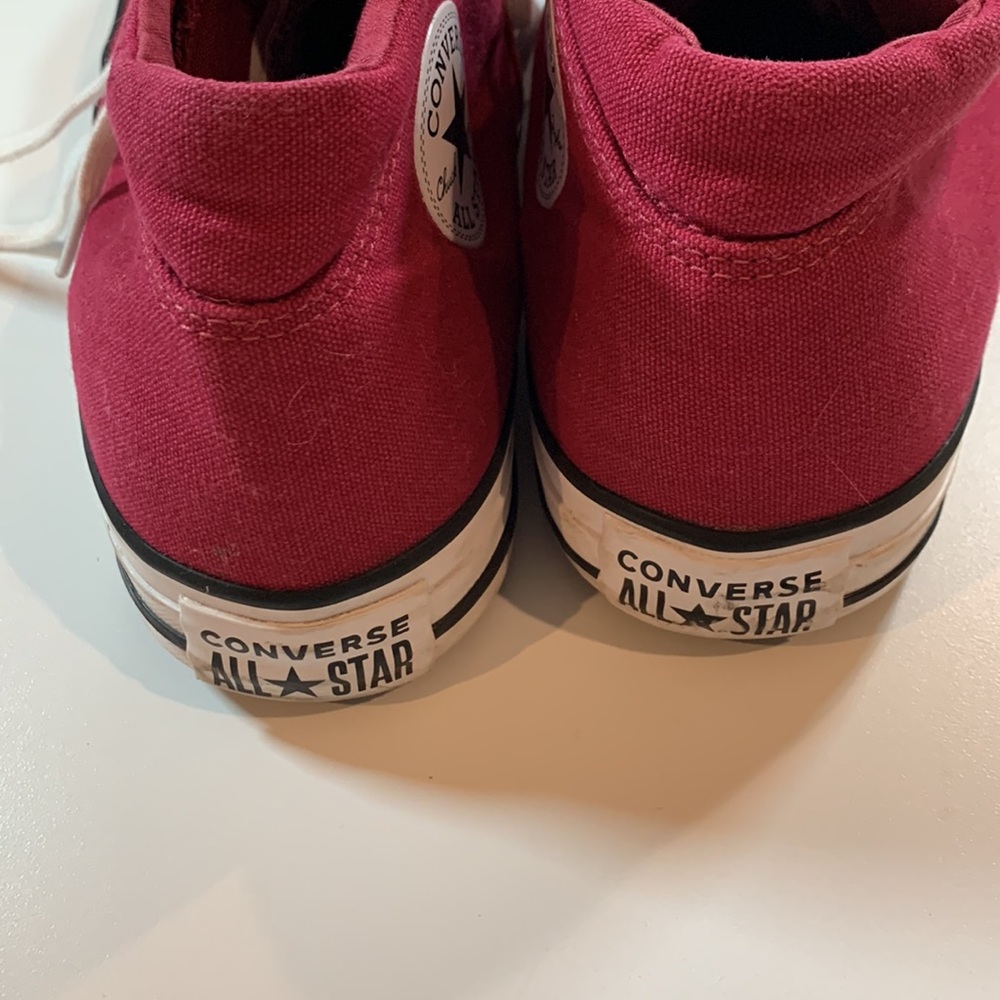 Red Mid Rise Converse - Picture 3 of 5
